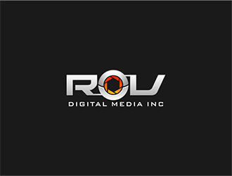 ROV Digital Media Inc or ROV logo design by hole