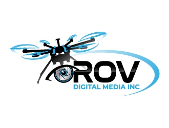 ROV Digital Media Inc or ROV logo design by jaize