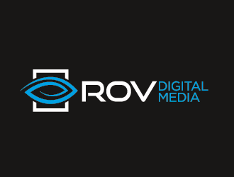 ROV Digital Media Inc or ROV logo design by spiritz