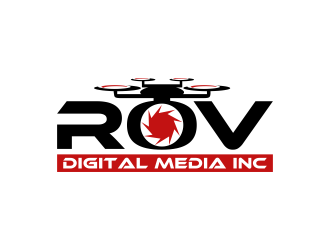 ROV Digital Media Inc or ROV logo design by semar