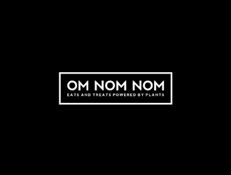 Om Nom Nom - Eats and treats powered by Plants logo design by johana