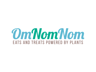 Om Nom Nom - Eats and treats powered by Plants logo design by lexipej
