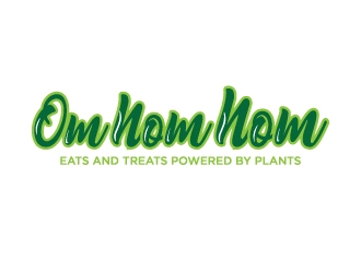 Om Nom Nom - Eats and treats powered by Plants logo design by Erasedink