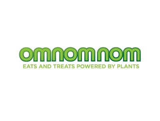 Om Nom Nom - Eats and treats powered by Plants logo design by Erasedink