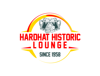 Hardhat Historic Lounge logo design by ROSHTEIN