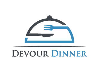 Devour Dinner logo design by akilis13