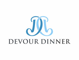 Devour Dinner logo design by BlessedArt