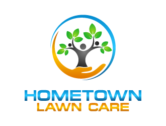 Hometown Lawn Care logo design by BrightARTS
