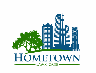Hometown Lawn Care logo design by Mahrein