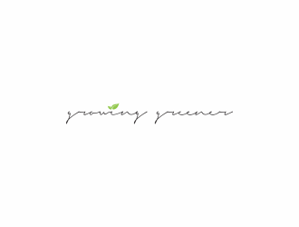 Growing Greener logo design by eagerly