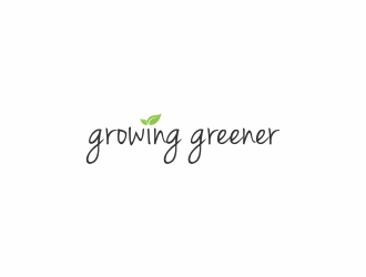 Growing Greener logo design by eagerly