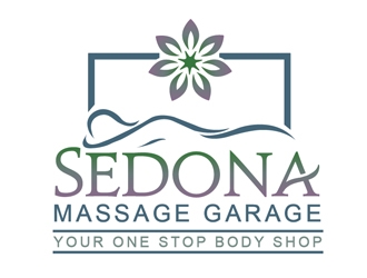 Sedona Massage Garage.....Your One Stop Body Shop logo design by Roma