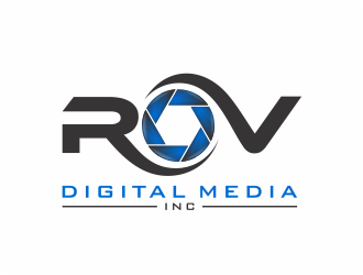 ROV Digital Media Inc or ROV logo design by mutafailan