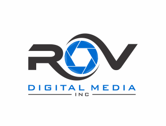 ROV Digital Media Inc or ROV logo design by mutafailan