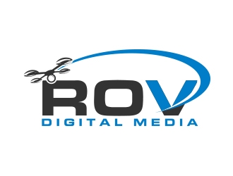 ROV Digital Media Inc or ROV logo design by MarkindDesign