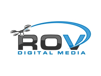 ROV Digital Media Inc or ROV logo design by MarkindDesign
