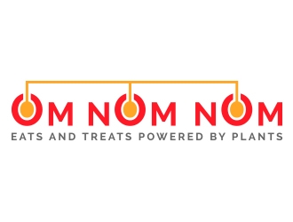 Om Nom Nom - Eats and treats powered by Plants logo design by aqibahmed