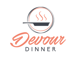 Devour Dinner logo design by akilis13