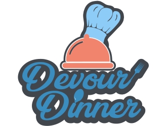 Devour Dinner logo design by romano