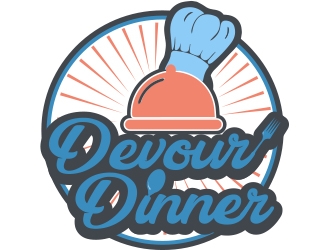 Devour Dinner logo design by romano