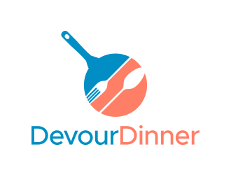 Devour Dinner logo design by lexipej