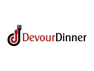 Devour Dinner logo design by jaize