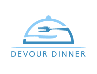 Devour Dinner logo design by akilis13