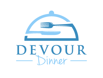 Devour Dinner logo design by akilis13