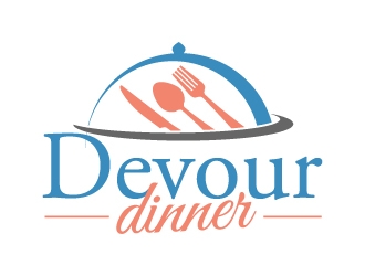 Devour Dinner logo design by jaize
