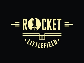Rocket Littlefield logo design by Boomstudioz