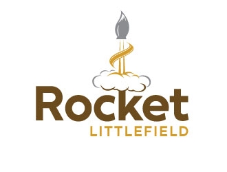 Rocket Littlefield logo design by REDCROW