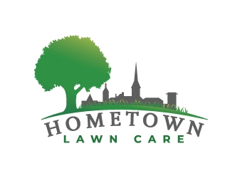 Hometown Lawn Care logo design by Boomstudioz