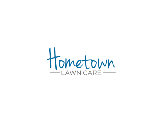 Hometown Lawn Care logo design by rief
