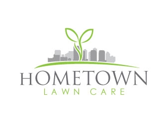 Hometown Lawn Care logo design by bezalel