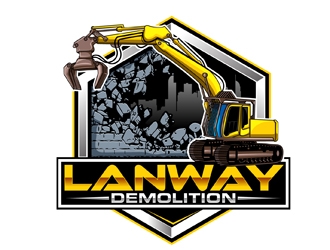 Lanway Demolition logo design by DreamLogoDesign