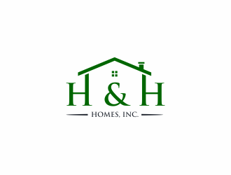 H & H Homes, Inc. logo design by ammad