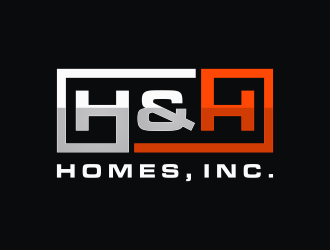 H & H Homes, Inc. logo design by haidar