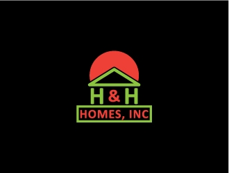 H & H Homes, Inc. logo design by zenith