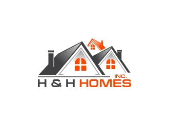 H & H Homes, Inc. logo design by uttam