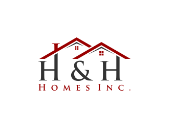 H & H Homes, Inc. logo design by deddy