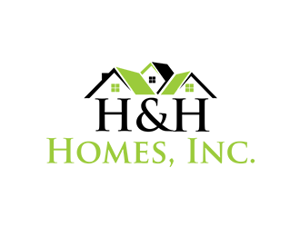 H & H Homes, Inc. logo design by Leebu