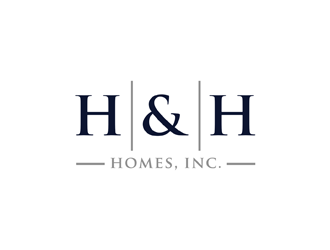 H & H Homes, Inc. logo design by alby