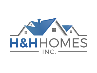 H & H Homes, Inc. logo design by akilis13