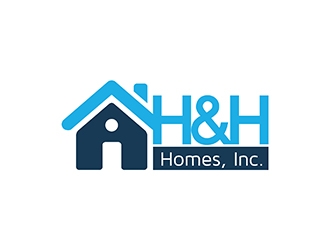 H & H Homes, Inc. logo design by marshall