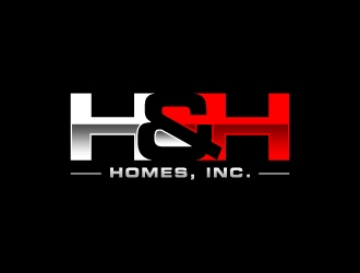 H & H Homes, Inc. logo design by labo