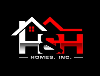 H & H Homes, Inc. logo design by labo