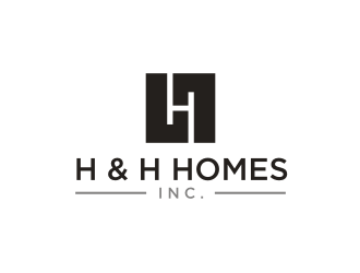 H & H Homes, Inc. logo design by aflah