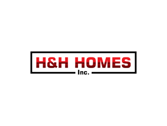 H & H Homes, Inc. logo design by dayco