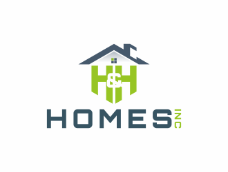 H & H Homes, Inc. logo design by goblin