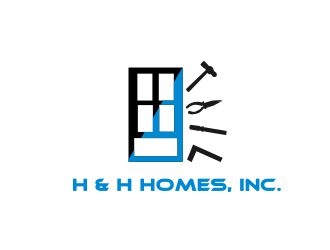 H & H Homes, Inc. logo design by ElonStark